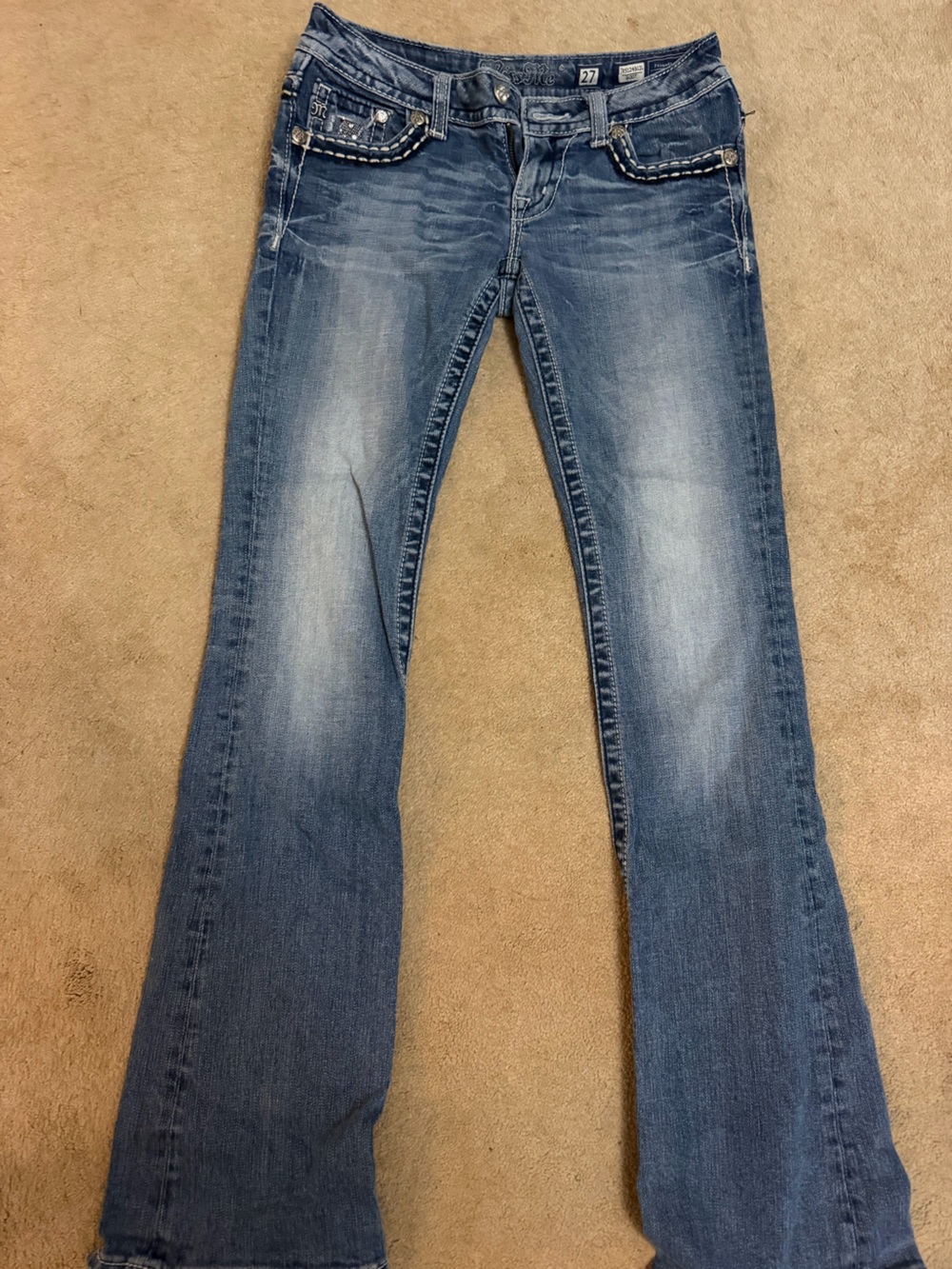 Miss Me Blue Flared Jeans